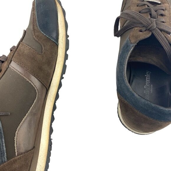 RUSSELL AND Bromley London Mens Brown & Black Fast Pace Lace Up Sneakers EU 41 - Picture 12 of 14